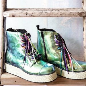 Pastel Goth Platform Boots